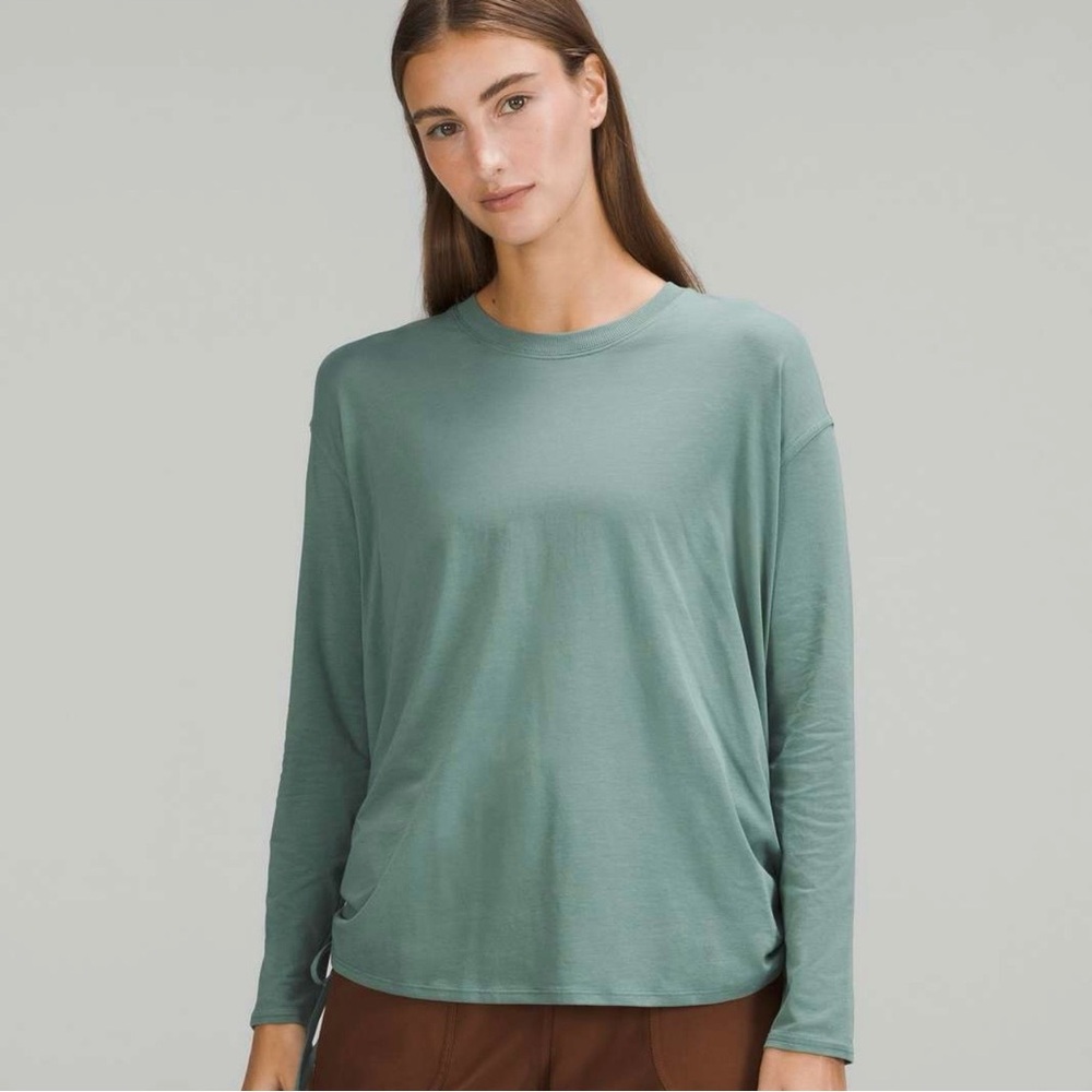 [Size 4] - Lululemon Pima Cotton Side-Cinch Long Sleeve Shirt